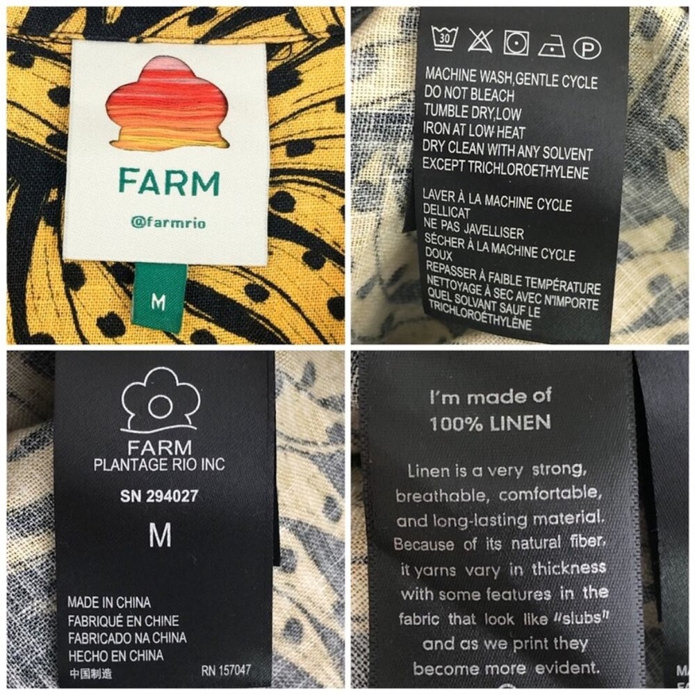 FARM Rio Yellow & Black Printed Romper - Picture 13 of 13